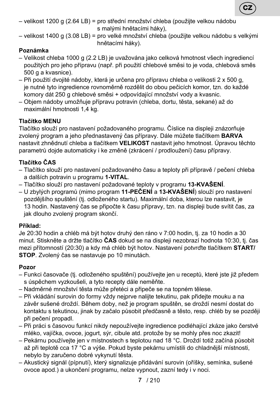 ETA Duplica Vital User Manual | Page 7 / 212