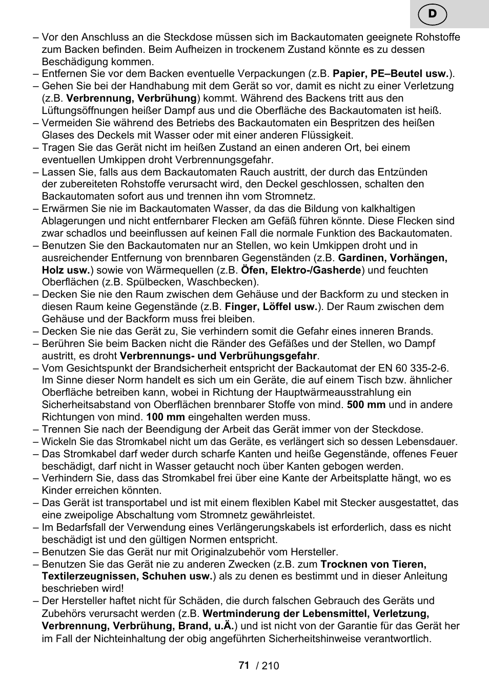 ETA Duplica Vital User Manual | Page 71 / 212