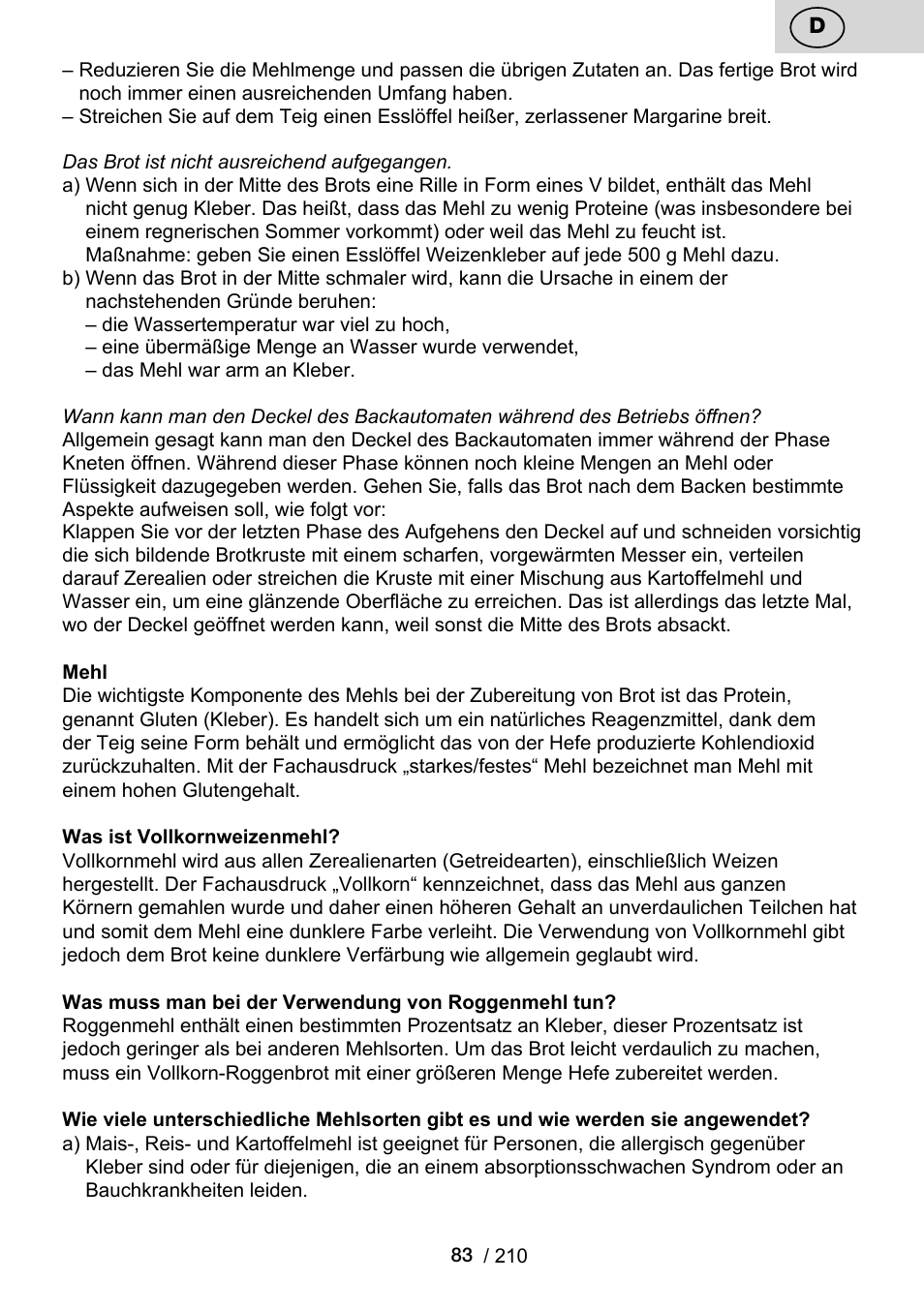 ETA Duplica Vital User Manual | Page 83 / 212