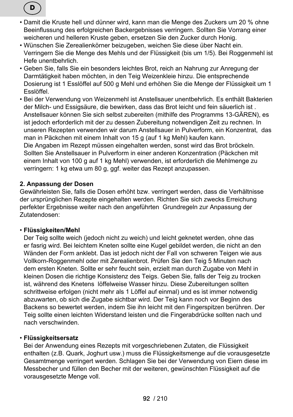 ETA Duplica Vital User Manual | Page 92 / 212
