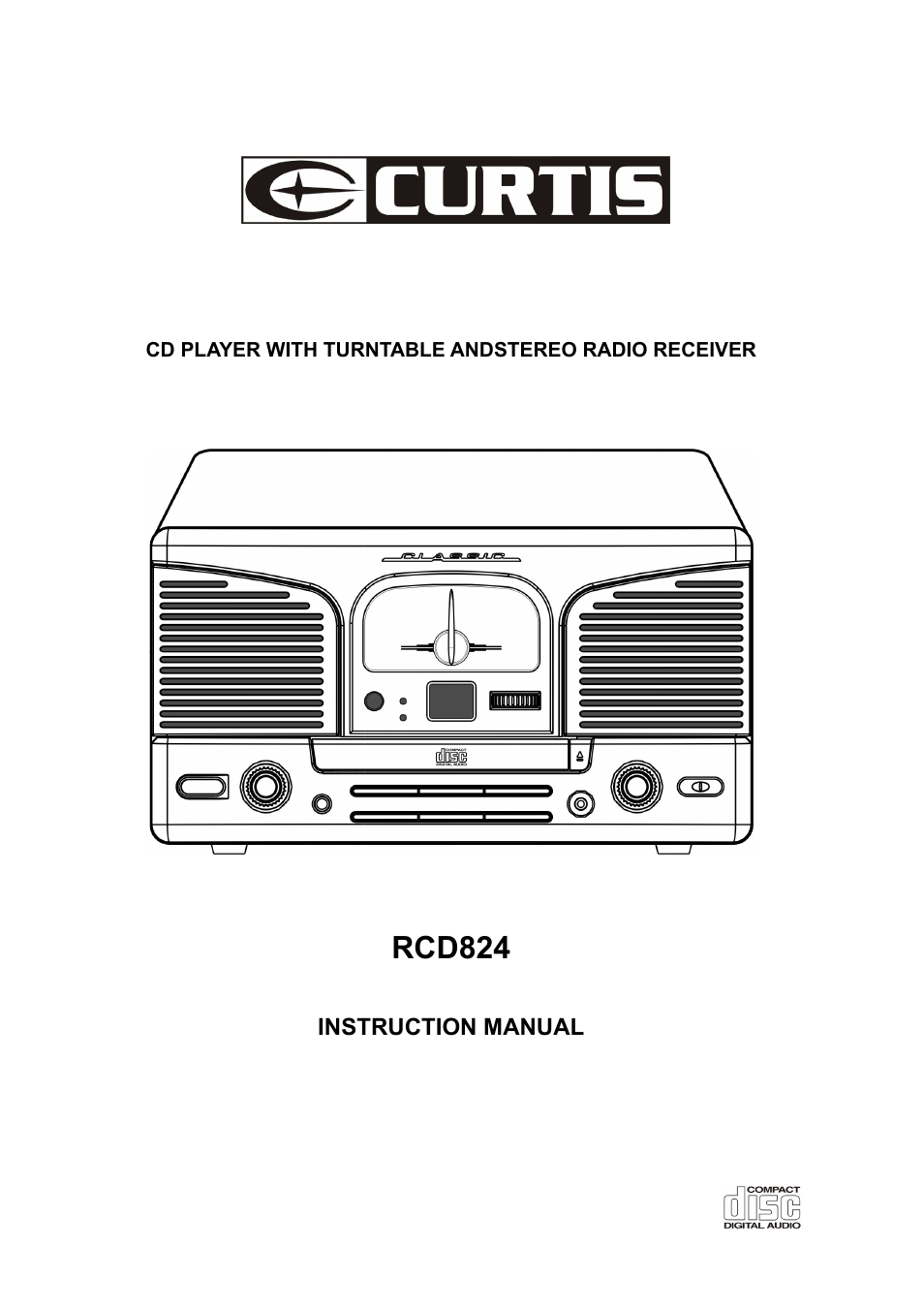 Curtis RCD824 User Manual | 6 pages