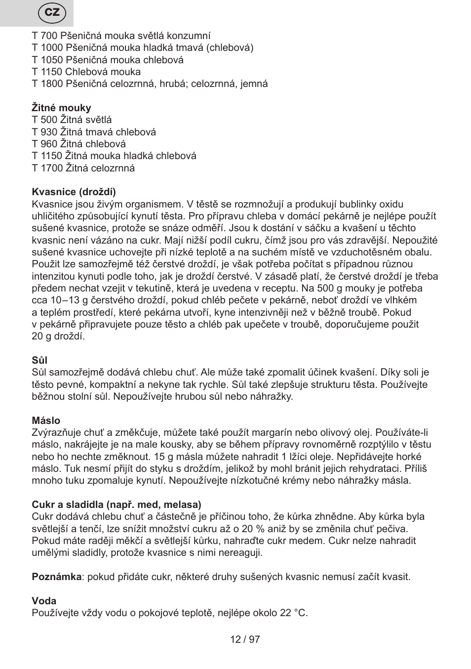 ETA Crustum User Manual | Page 12 / 100