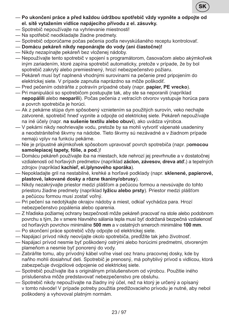 ETA Crustum User Manual | Page 23 / 100