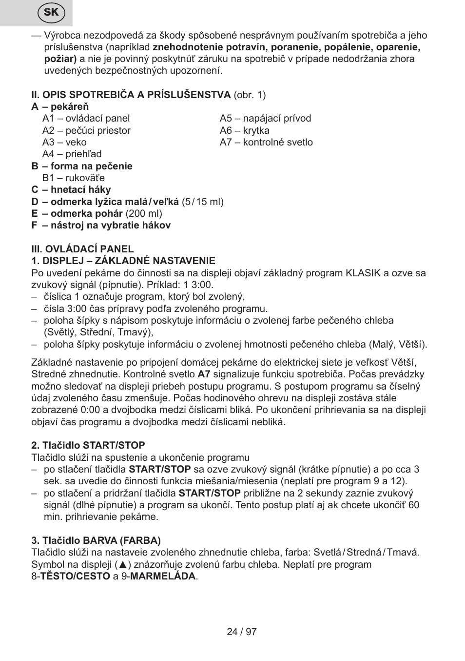 ETA Crustum User Manual | Page 24 / 100