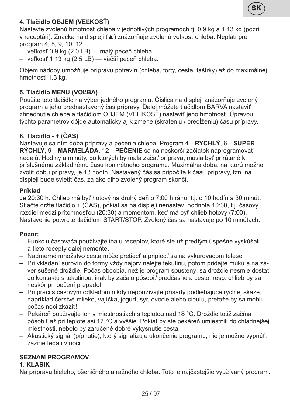 ETA Crustum User Manual | Page 25 / 100