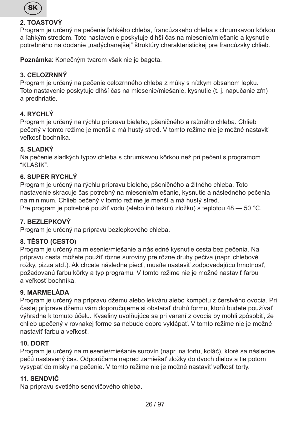 ETA Crustum User Manual | Page 26 / 100