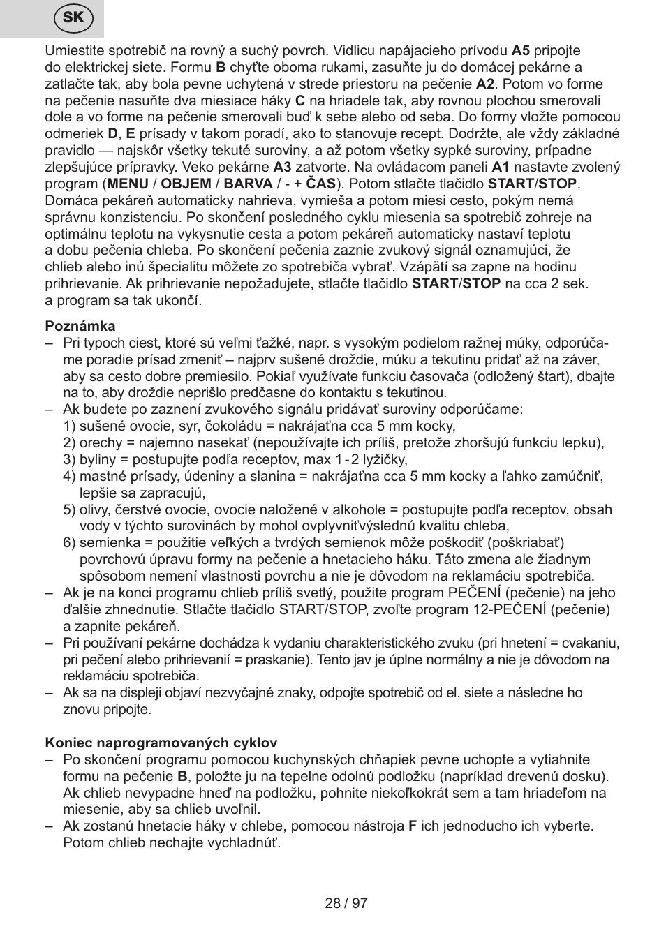 ETA Crustum User Manual | Page 28 / 100