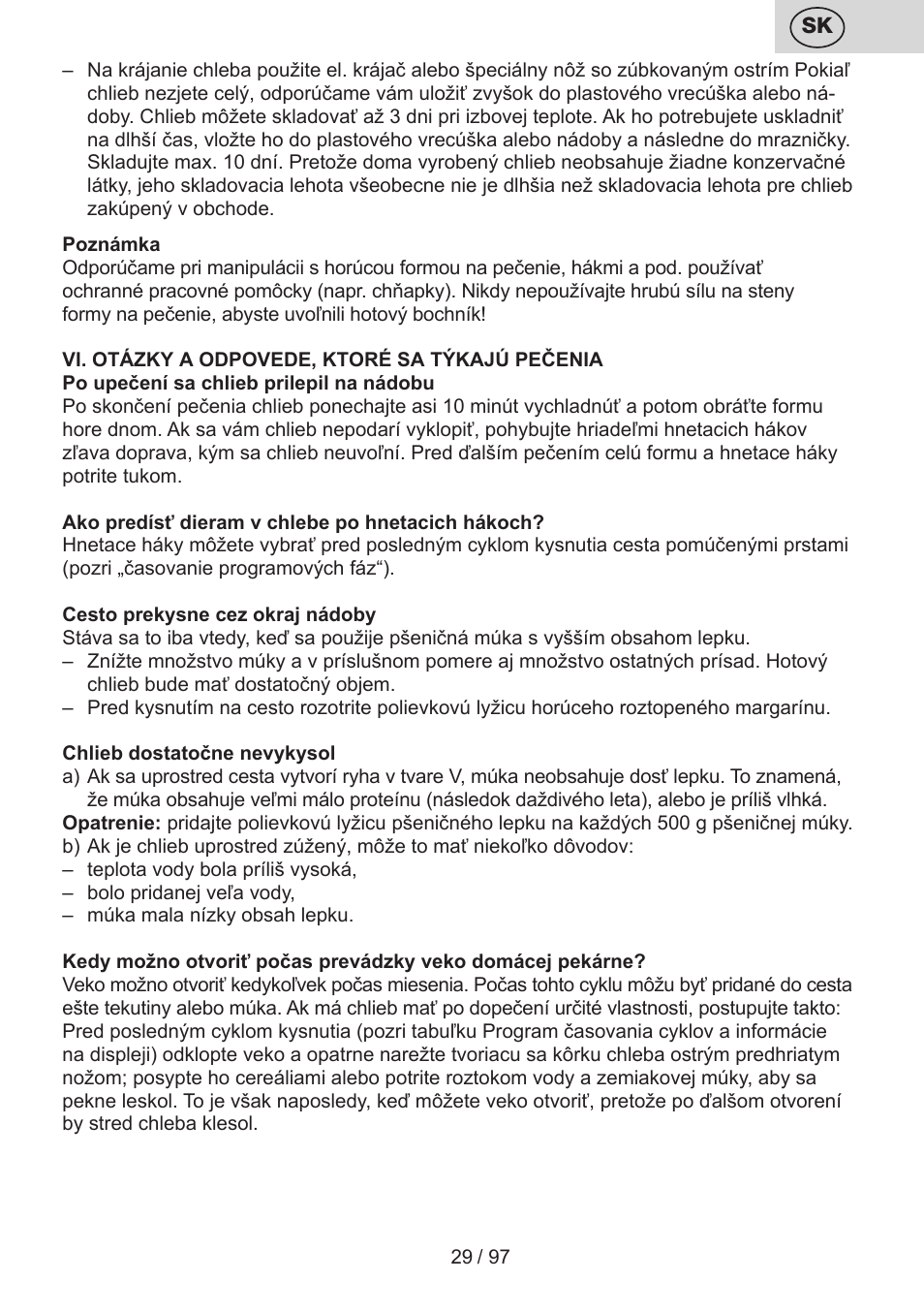 ETA Crustum User Manual | Page 29 / 100