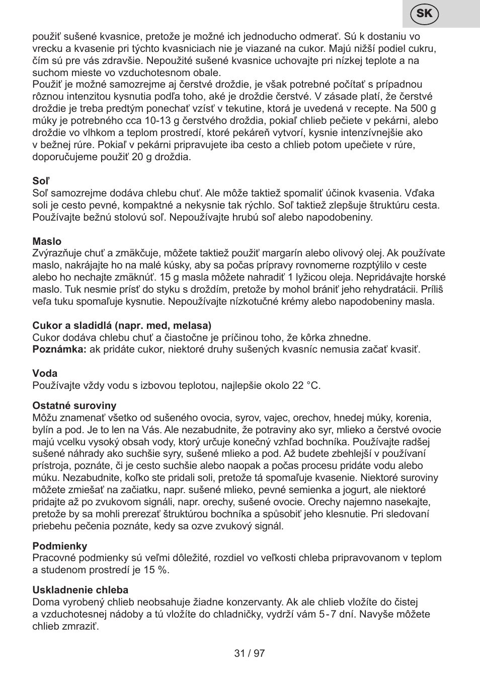 ETA Crustum User Manual | Page 31 / 100