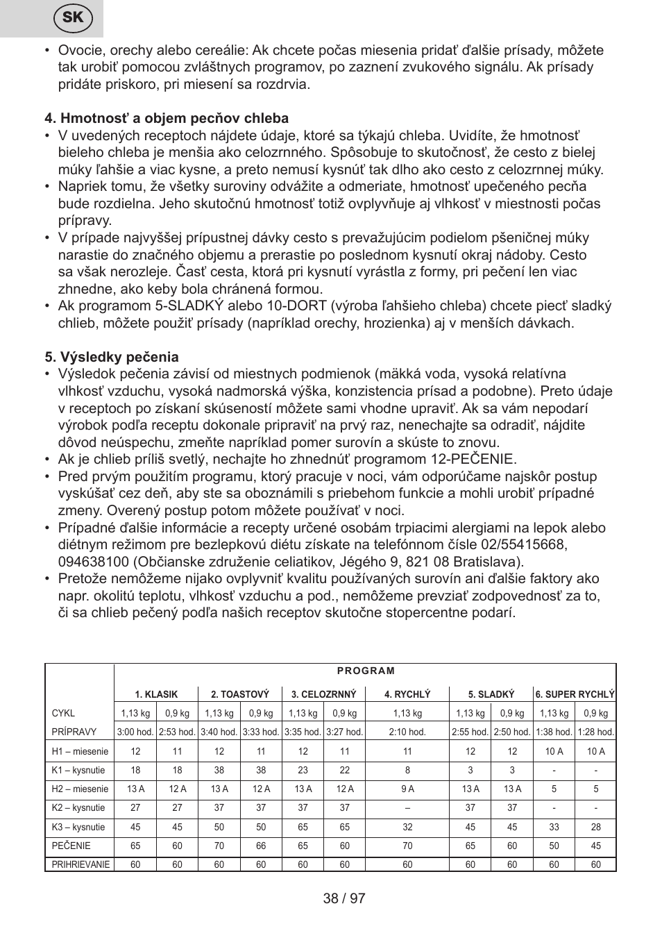 ETA Crustum User Manual | Page 38 / 100