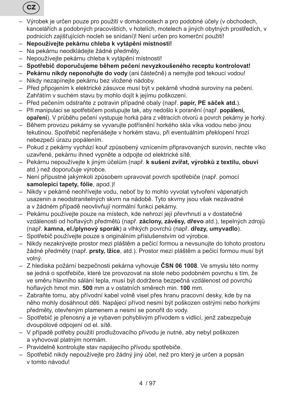ETA Crustum User Manual | Page 4 / 100