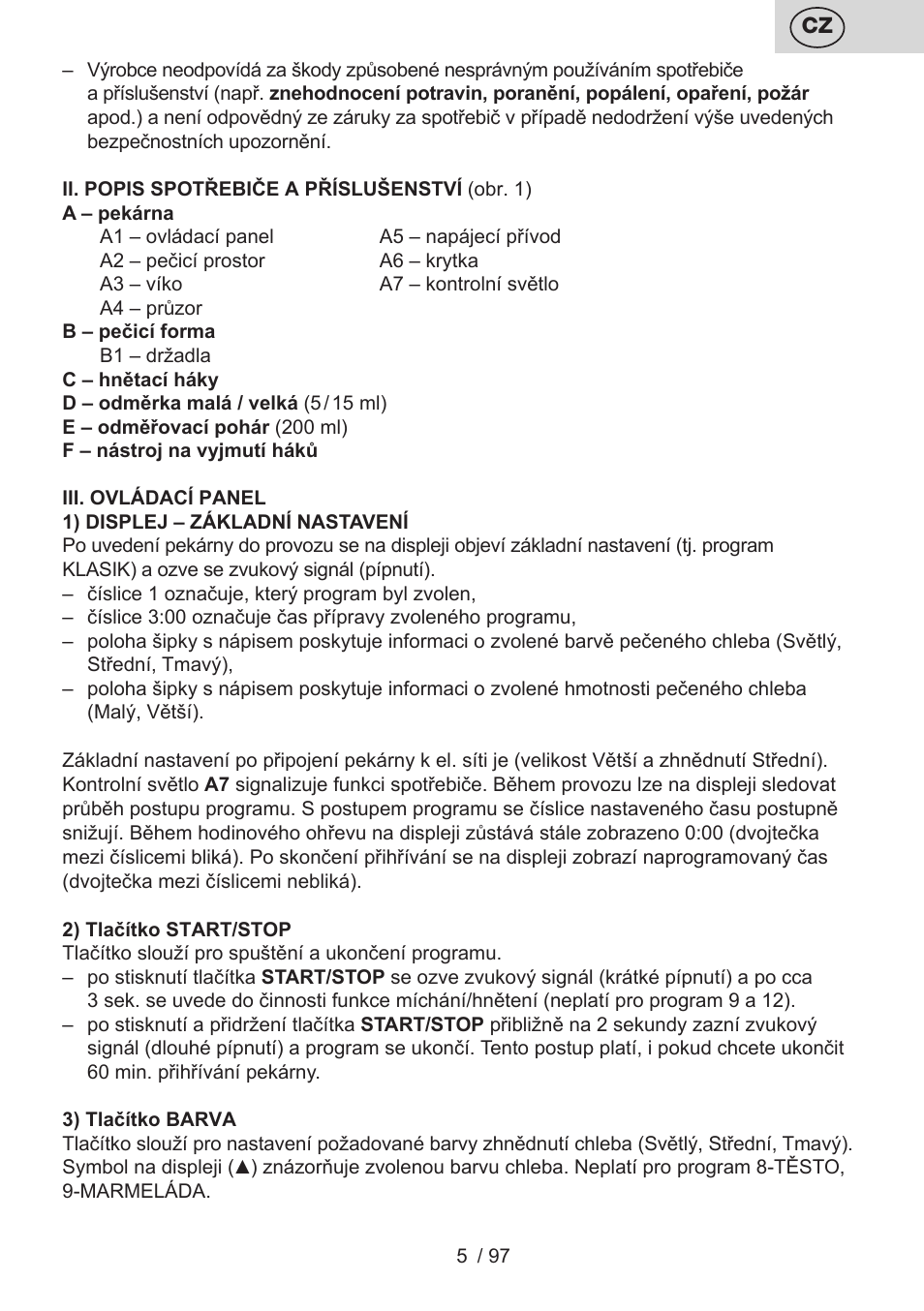 ETA Crustum User Manual | Page 5 / 100