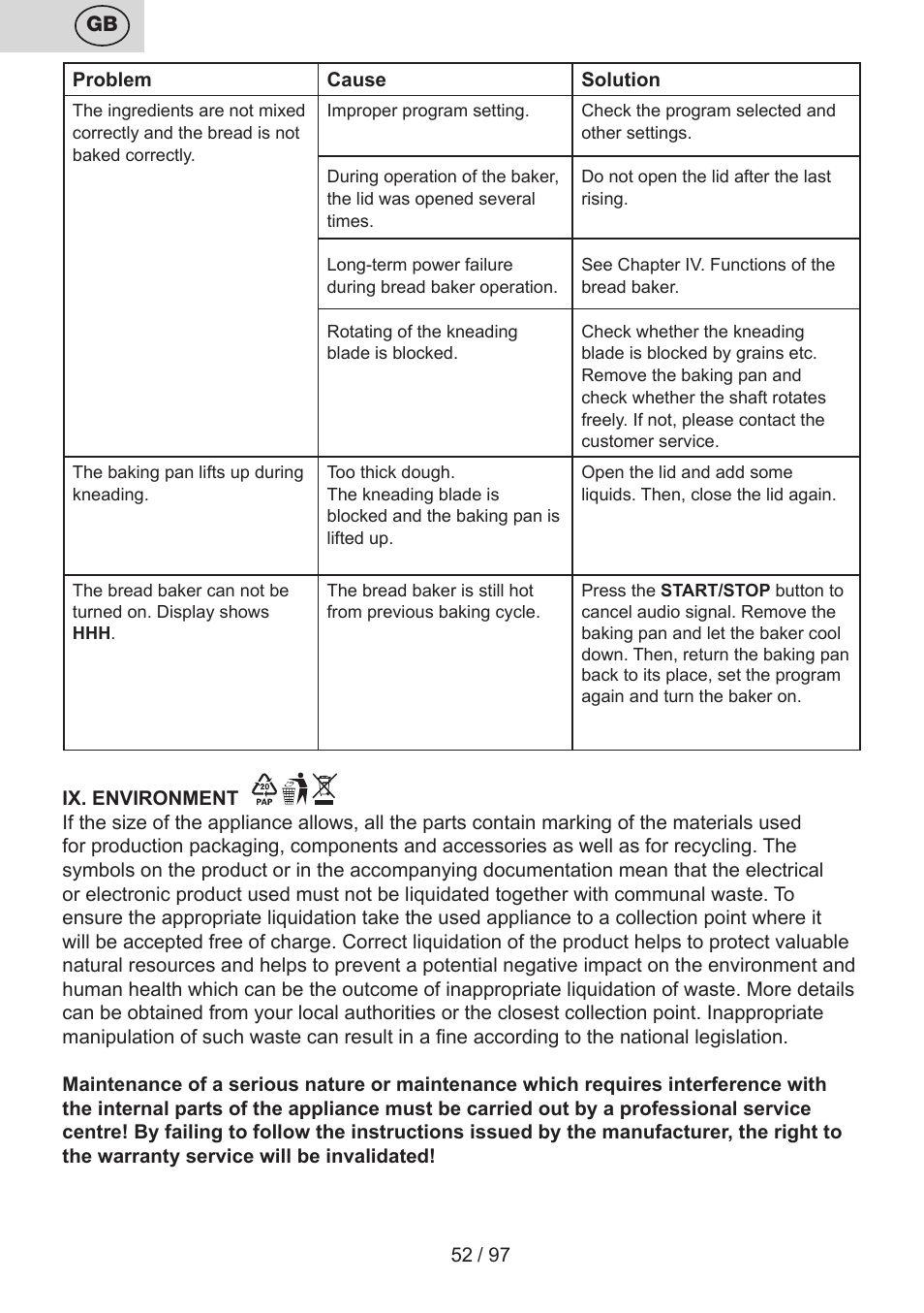 ETA Crustum User Manual | Page 52 / 100
