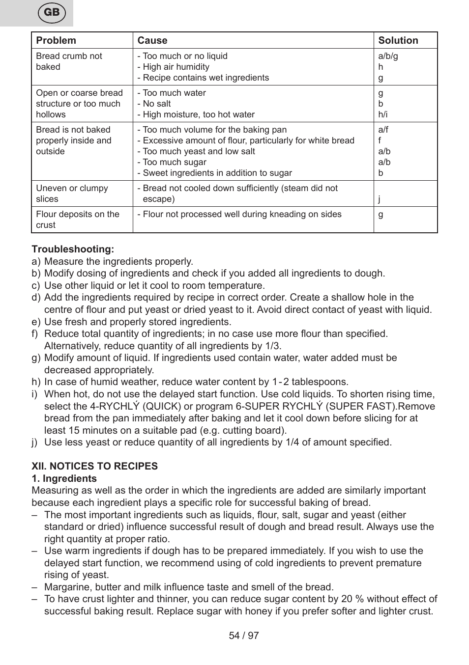 ETA Crustum User Manual | Page 54 / 100