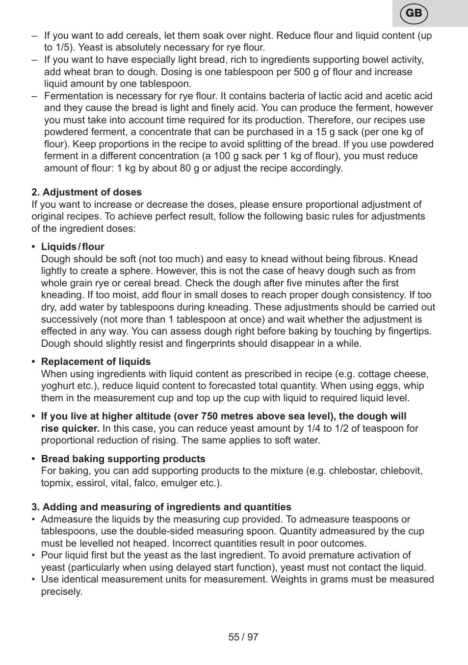 ETA Crustum User Manual | Page 55 / 100