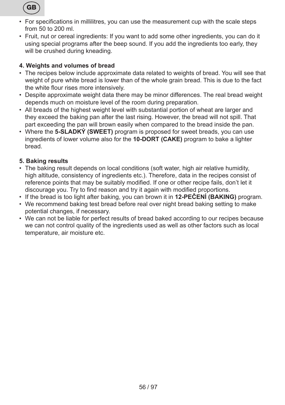 ETA Crustum User Manual | Page 56 / 100