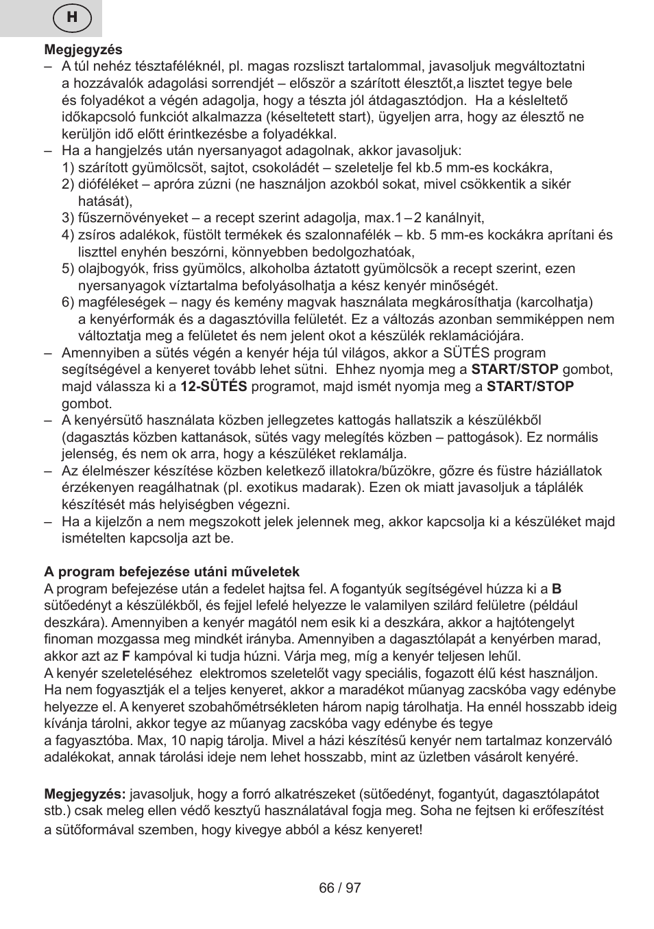 ETA Crustum User Manual | Page 66 / 100