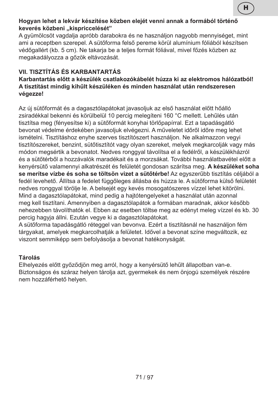 ETA Crustum User Manual | Page 71 / 100