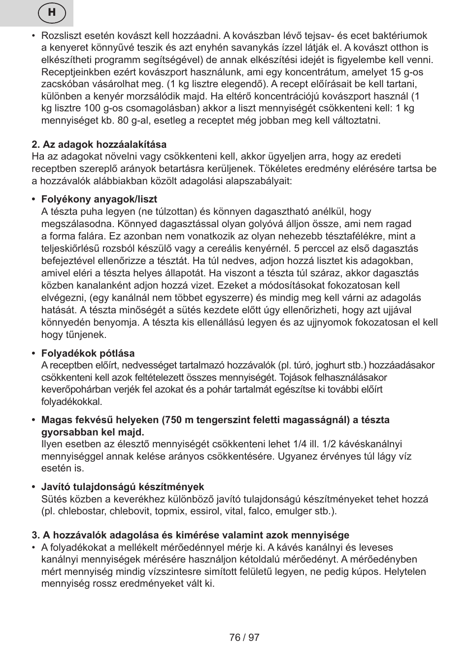 ETA Crustum User Manual | Page 76 / 100