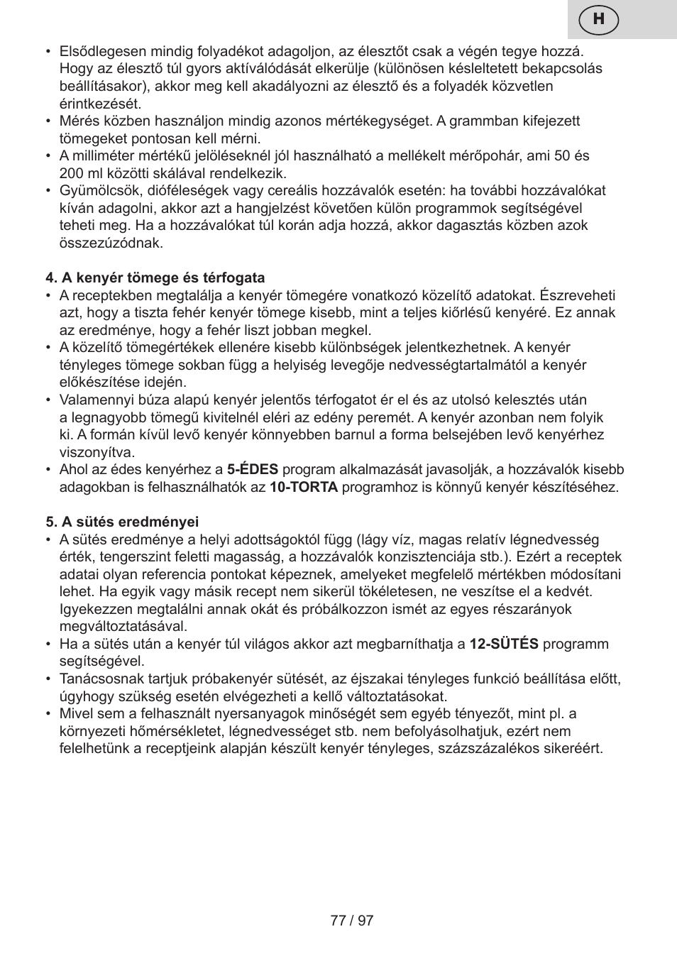 ETA Crustum User Manual | Page 77 / 100