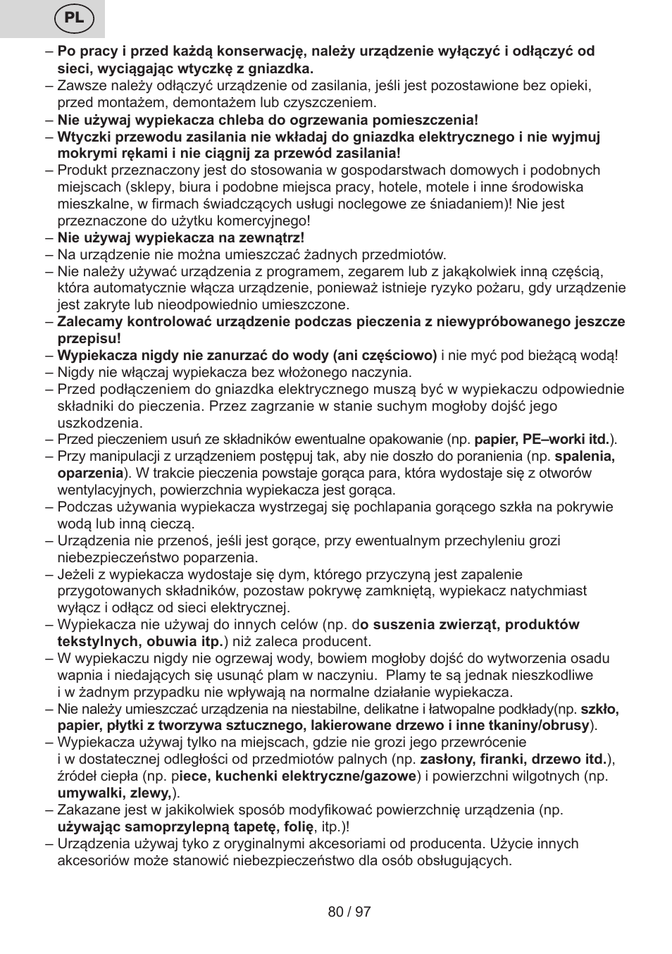 ETA Crustum User Manual | Page 80 / 100