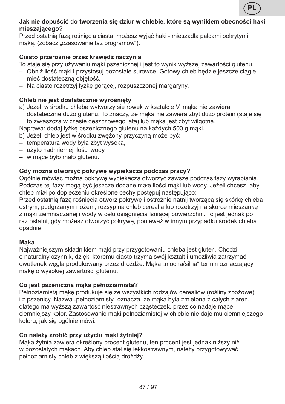 ETA Crustum User Manual | Page 87 / 100