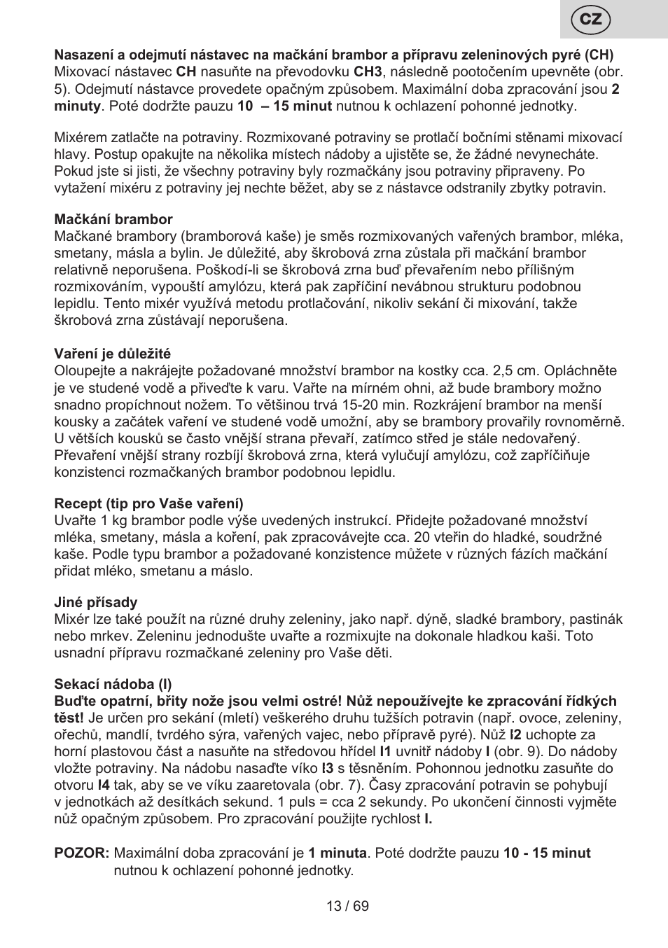 ETA Cabero 4 v 1 User Manual | Page 13 / 72