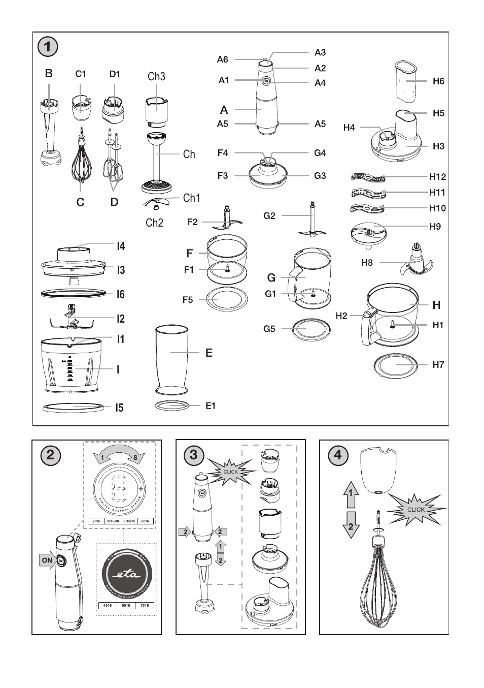 Ch3 ch ch1 ch2 | ETA Cabero 4 v 1 User Manual | Page 2 / 72
