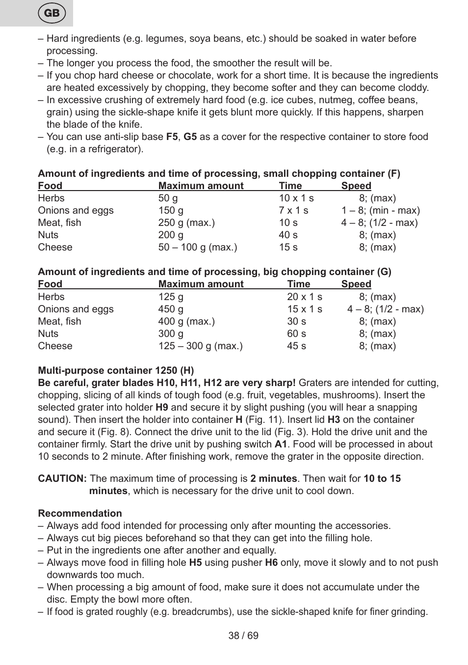 ETA Cabero 4 v 1 User Manual | Page 38 / 72