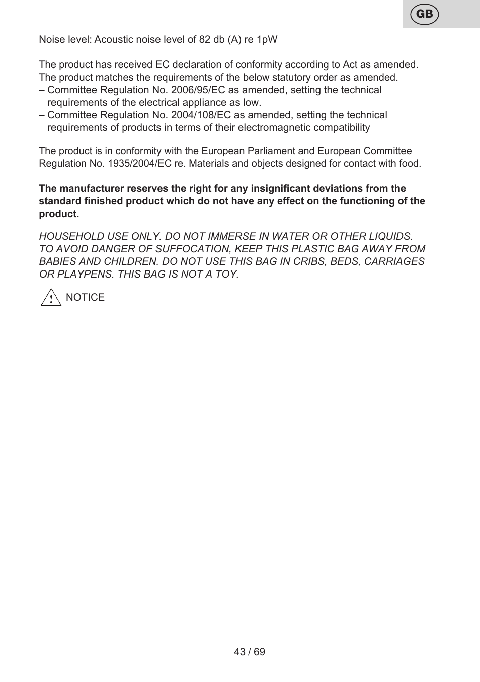 ETA Cabero 4 v 1 User Manual | Page 43 / 72