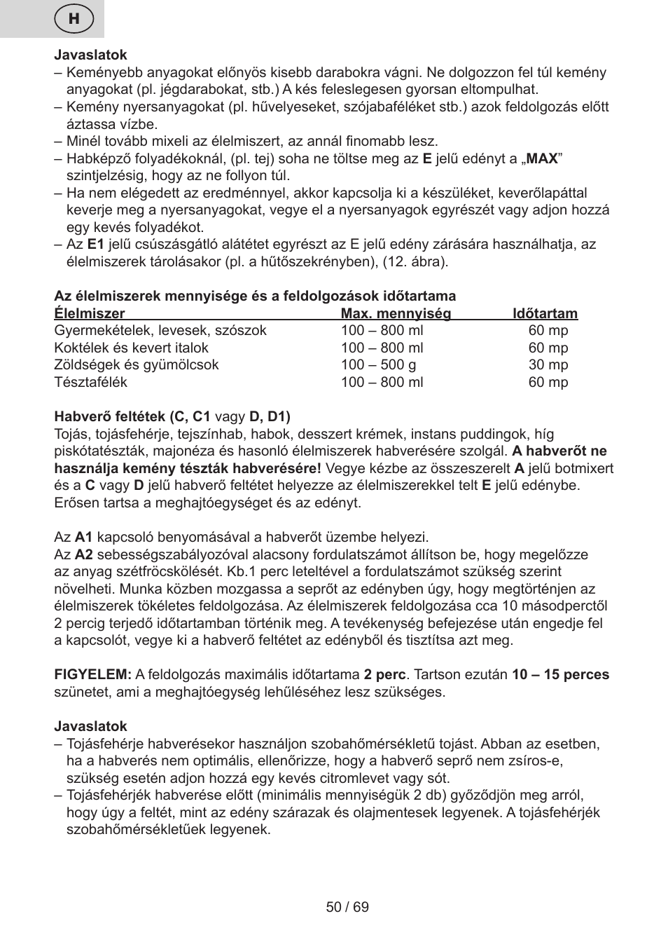 ETA Cabero 4 v 1 User Manual | Page 50 / 72