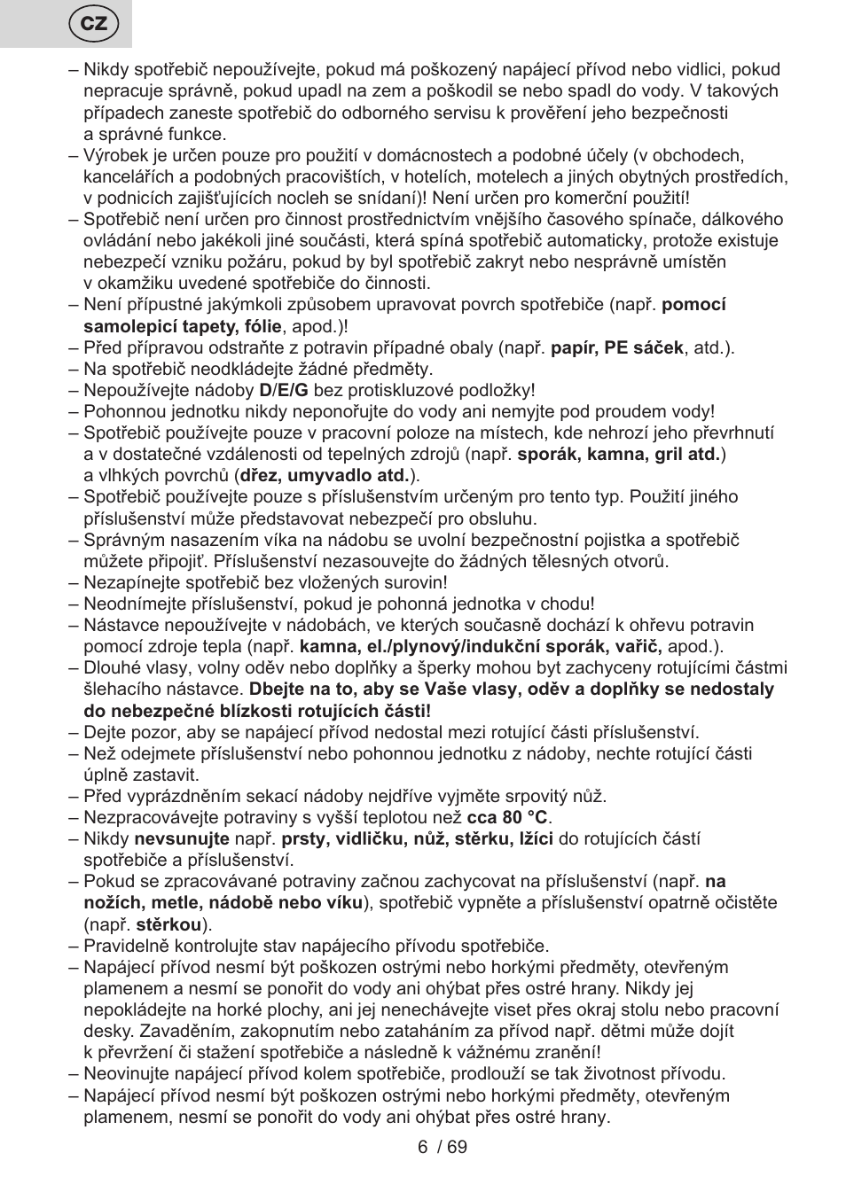 ETA Cabero 4 v 1 User Manual | Page 6 / 72