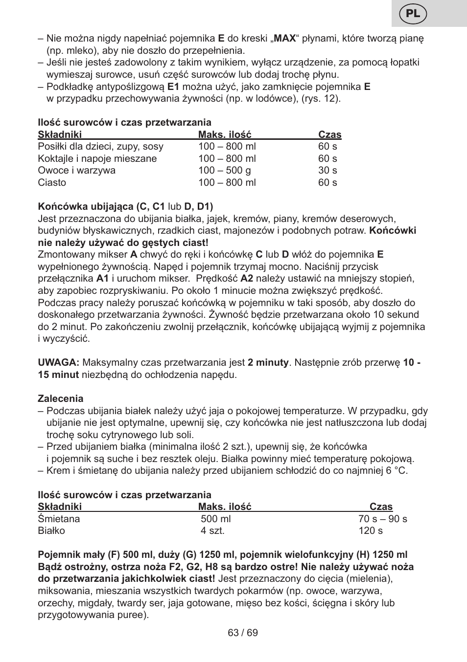 ETA Cabero 4 v 1 User Manual | Page 63 / 72