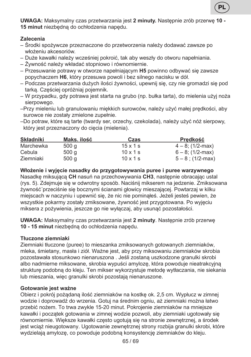 ETA Cabero 4 v 1 User Manual | Page 65 / 72