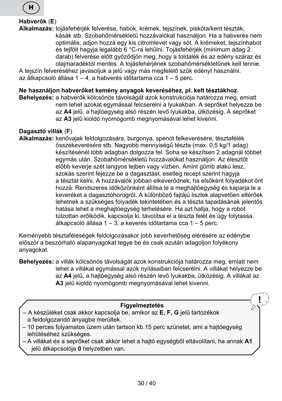 ETA Cuore User Manual | Page 30 / 44