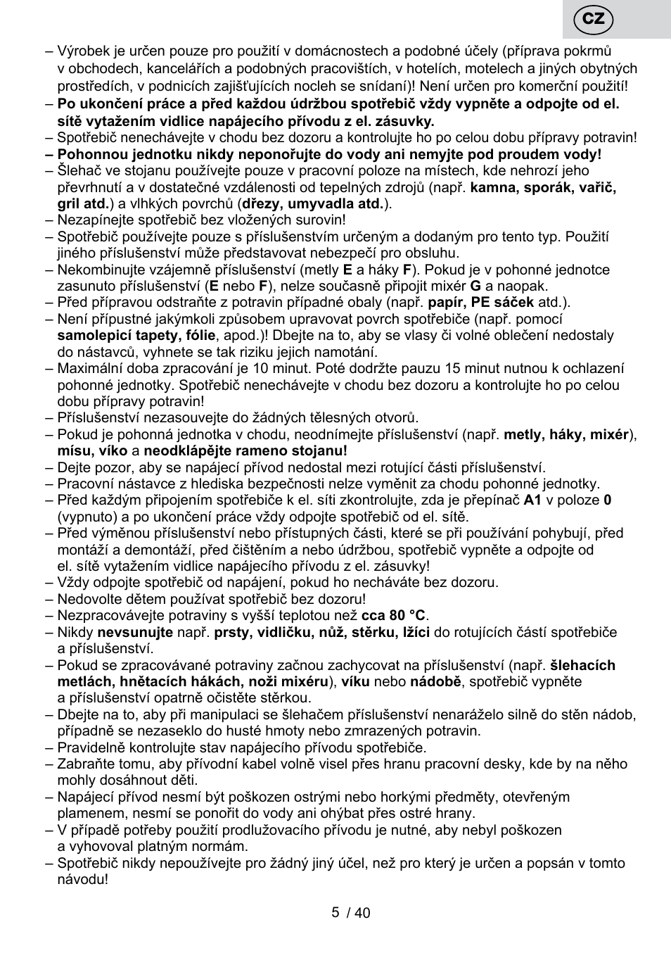 ETA Cuore User Manual | Page 5 / 44