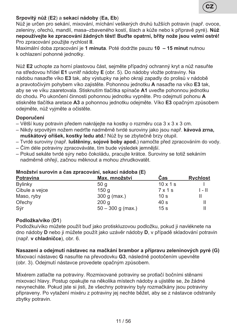 ETA Spesso User Manual | Page 11 / 60