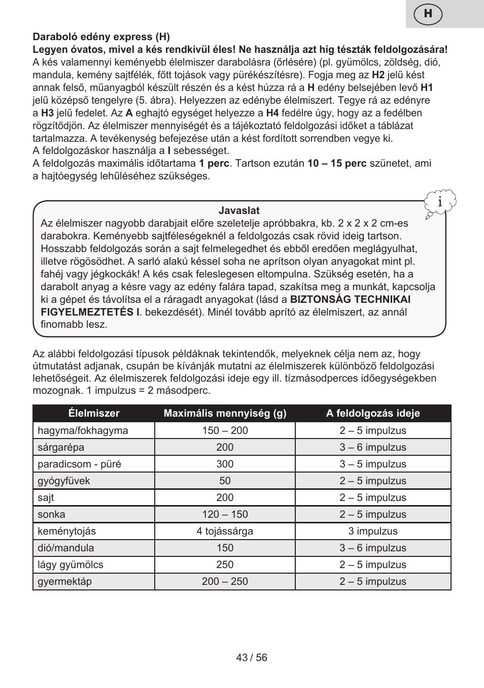 ETA Spesso User Manual | Page 43 / 60