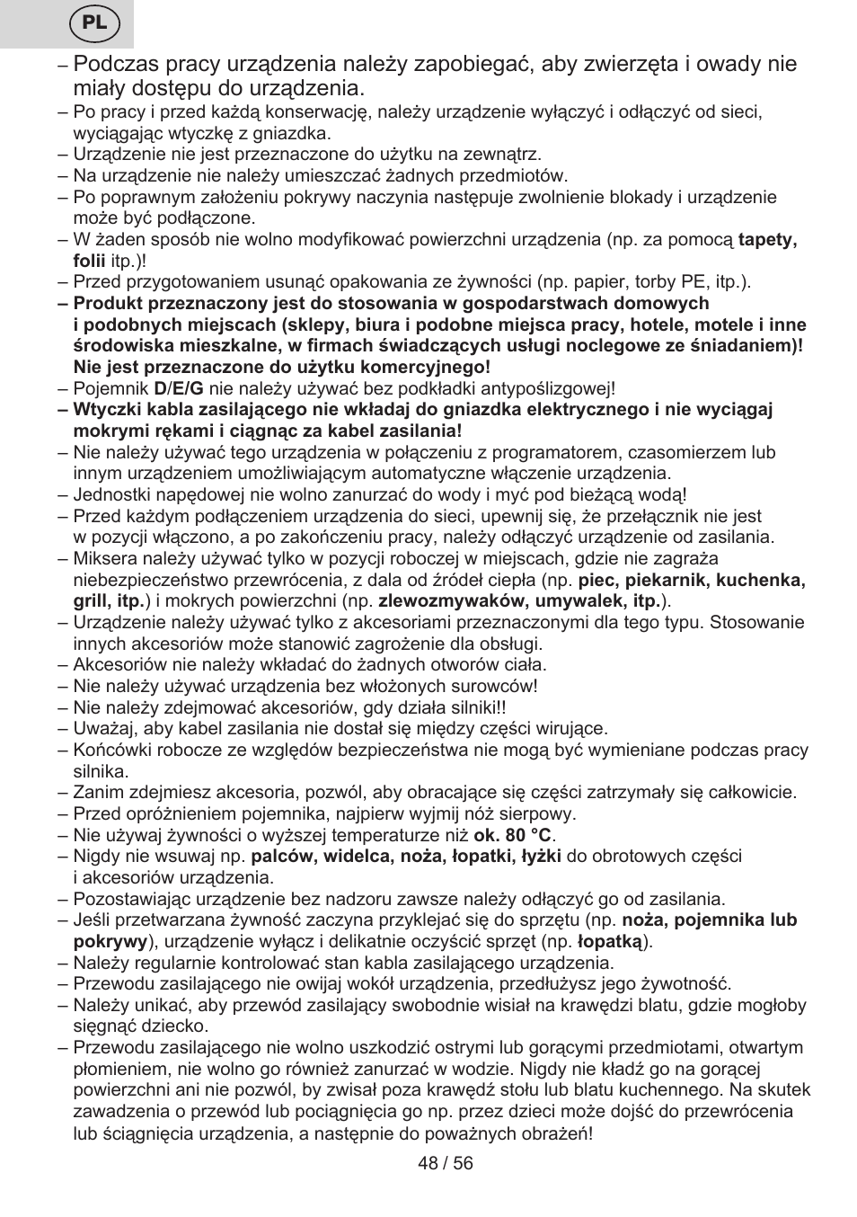 ETA Spesso User Manual | Page 48 / 60