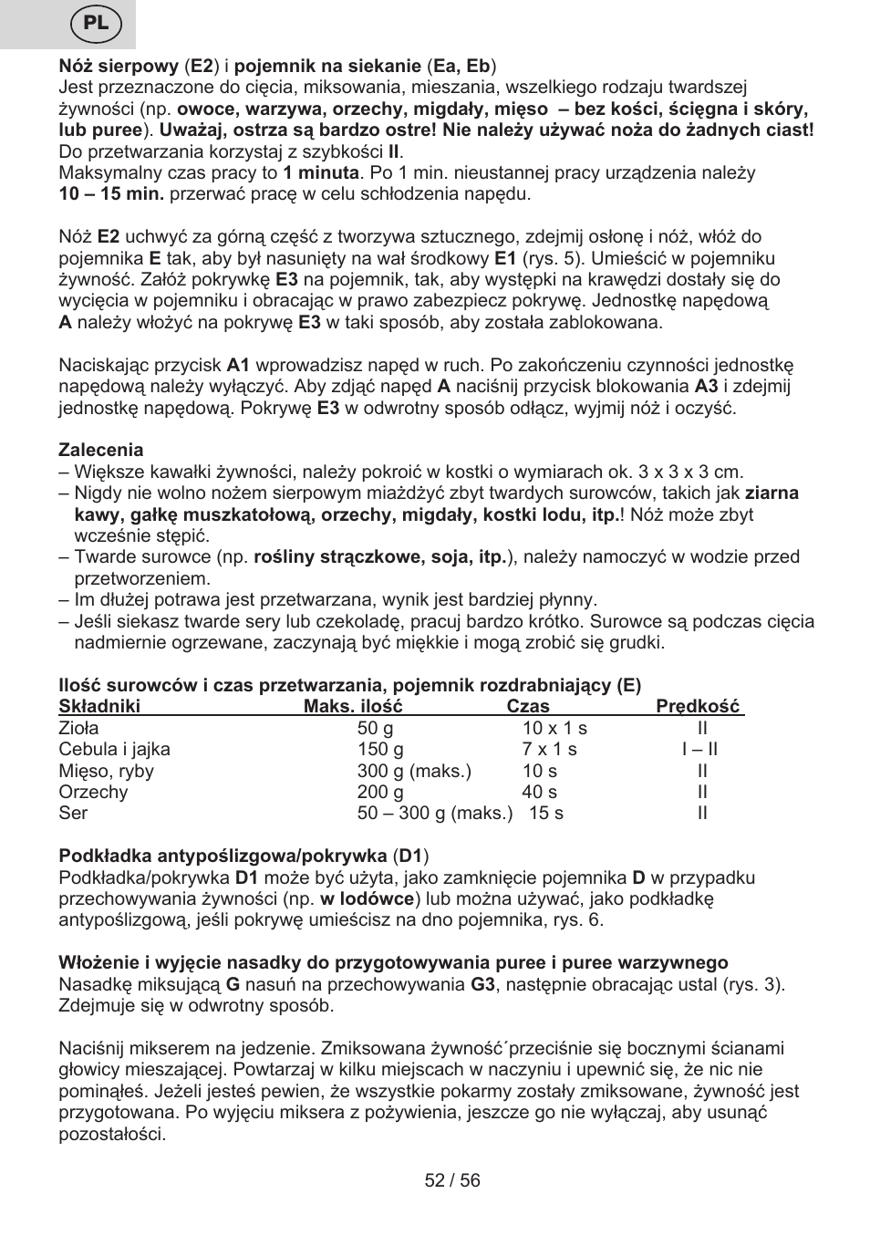 ETA Spesso User Manual | Page 52 / 60