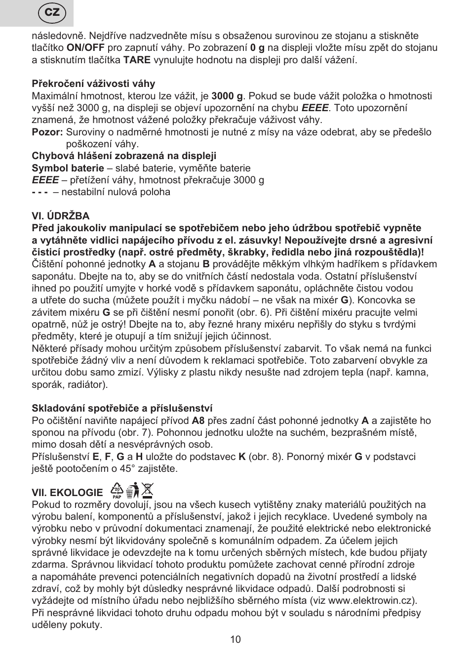 ETA Multiplo User Manual | Page 10 / 68
