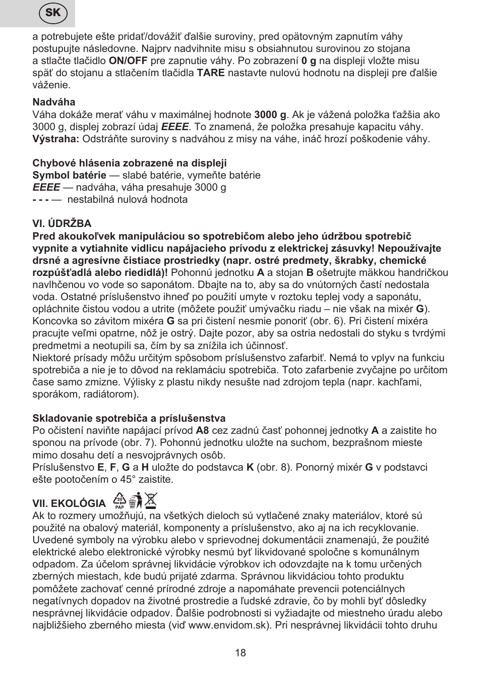 ETA Multiplo User Manual | Page 18 / 68