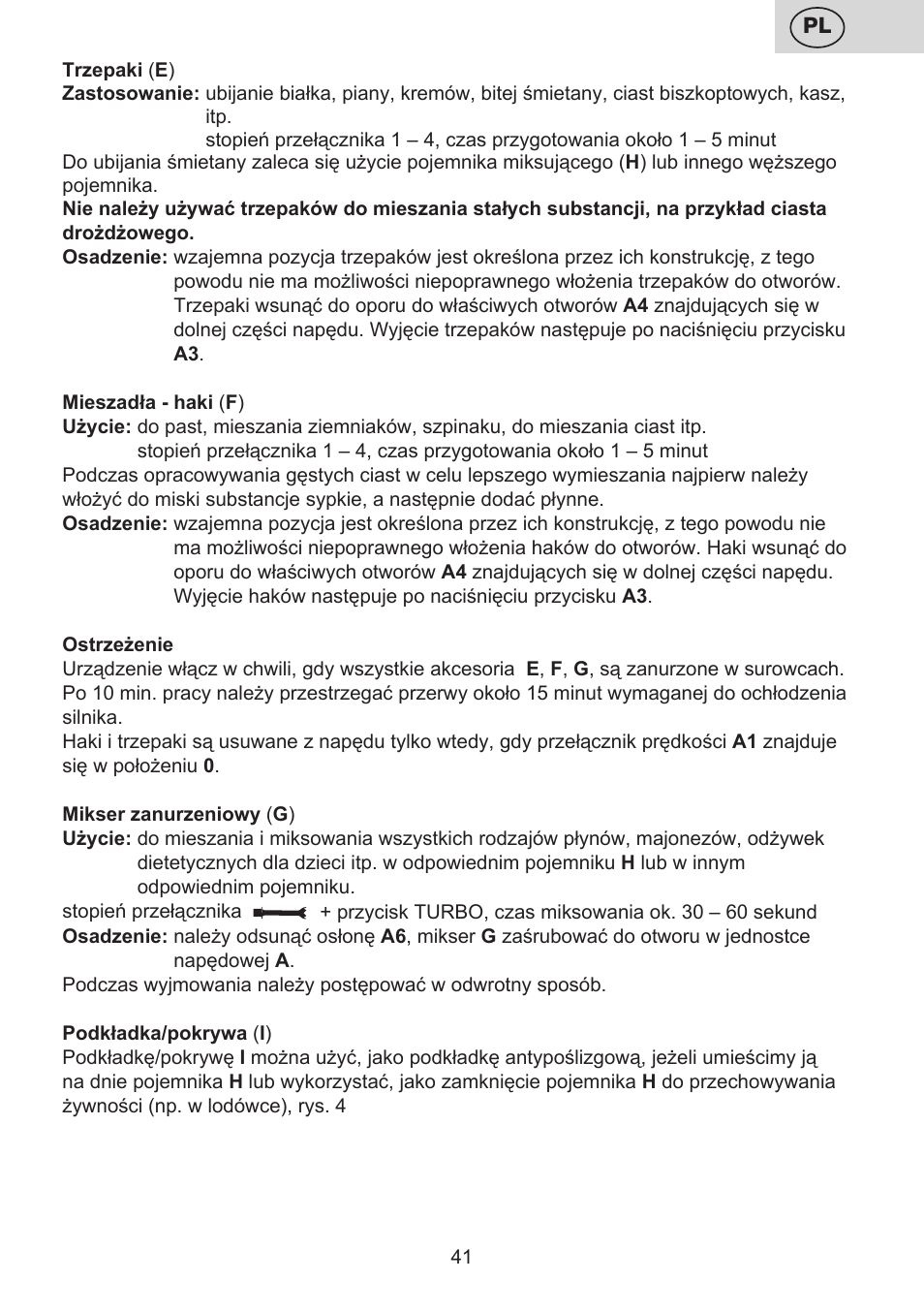 ETA Multiplo User Manual | Page 41 / 68