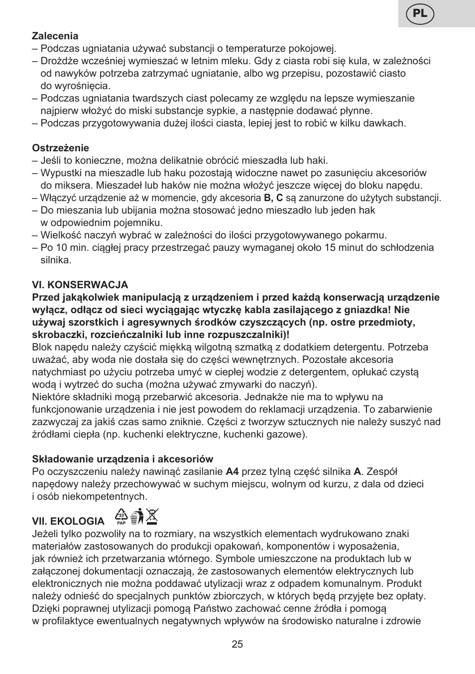 ETA Lavado User Manual | Page 25 / 40