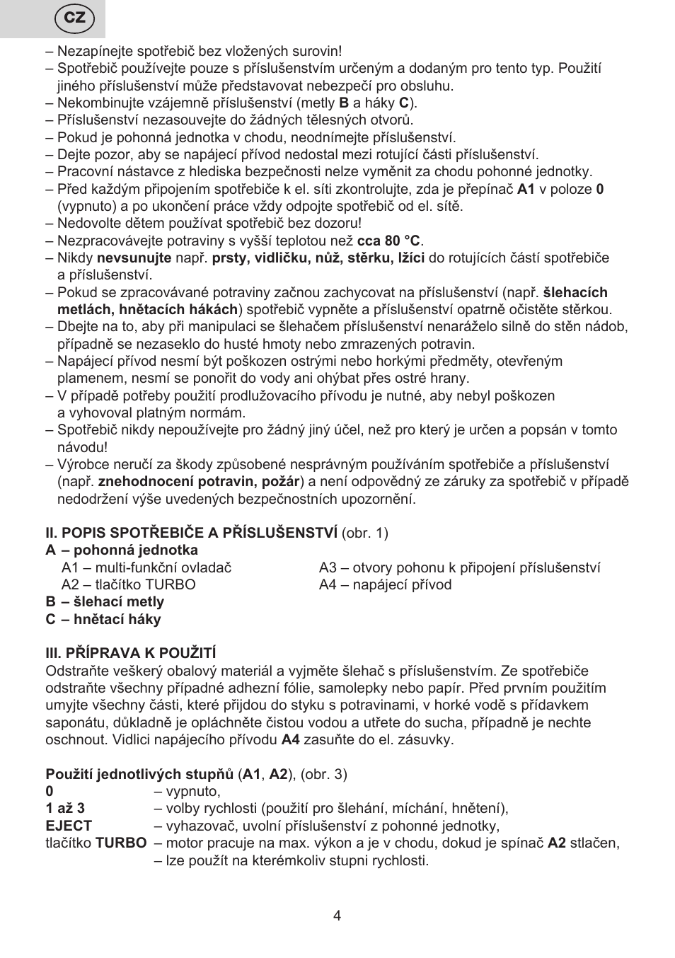 ETA Lavado User Manual | Page 4 / 40