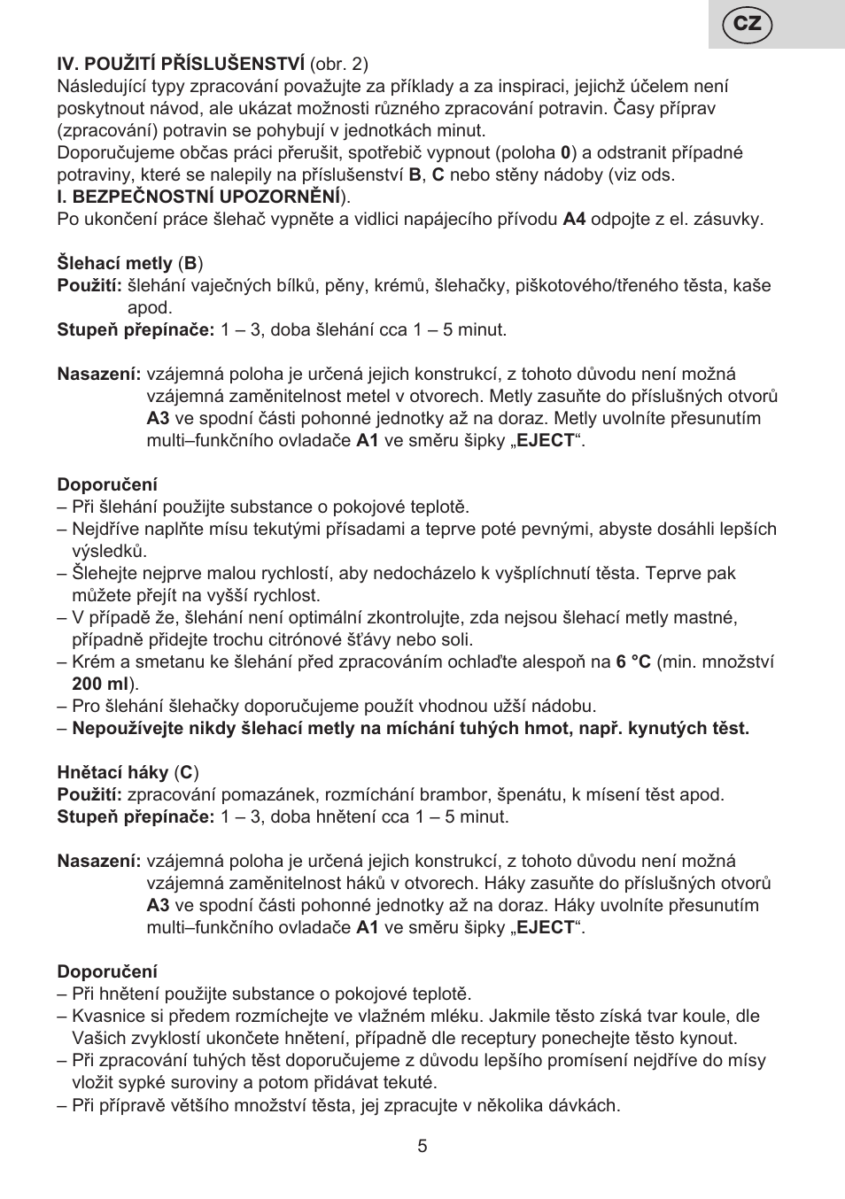 ETA Lavado User Manual | Page 5 / 40