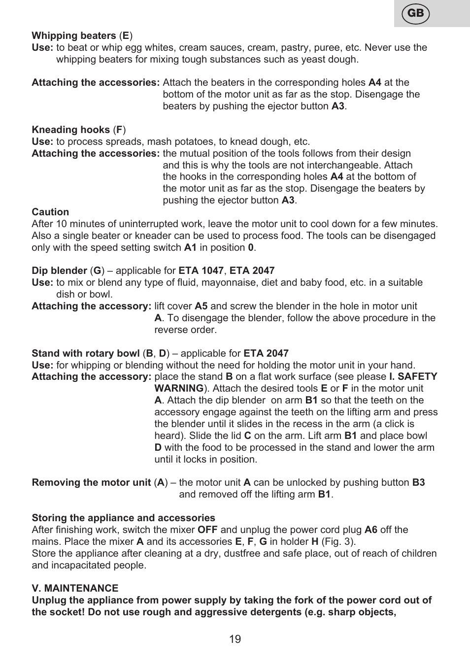 ETA Fresco User Manual | Page 19 / 48