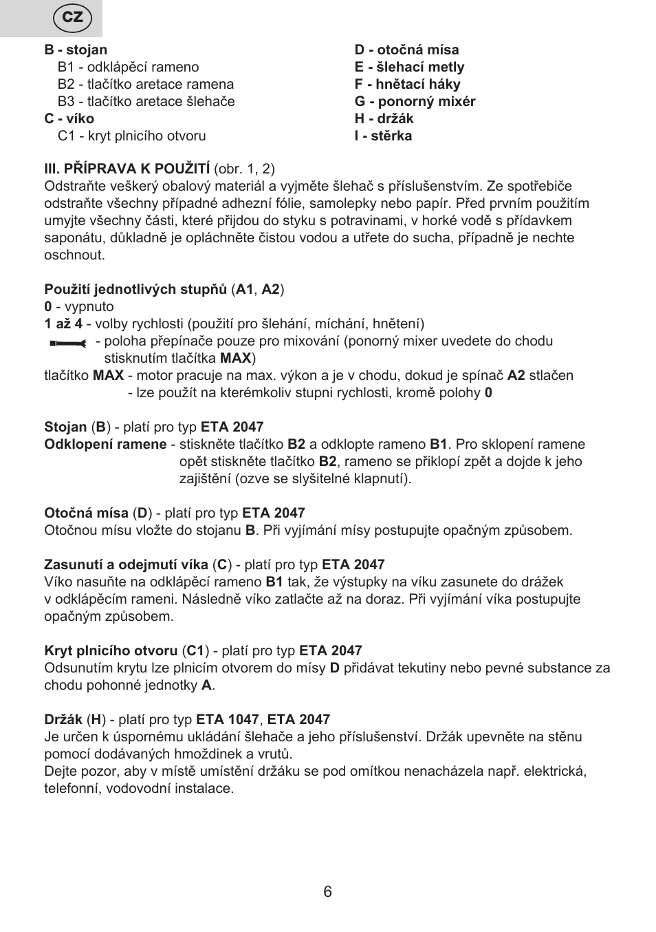 ETA Fresco User Manual | Page 6 / 48