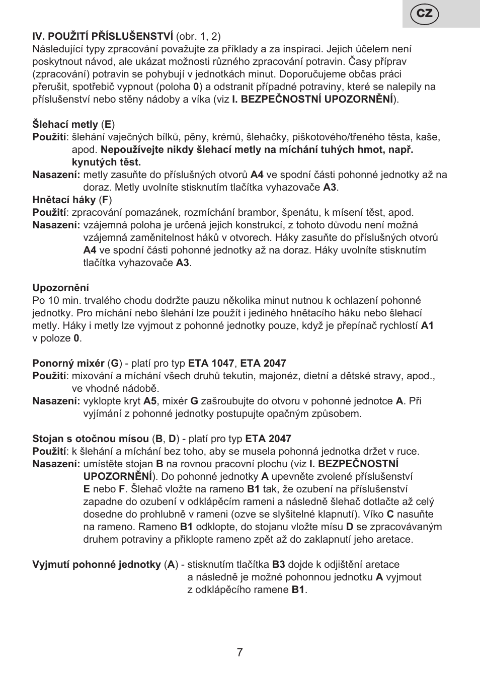 ETA Fresco User Manual | Page 7 / 48