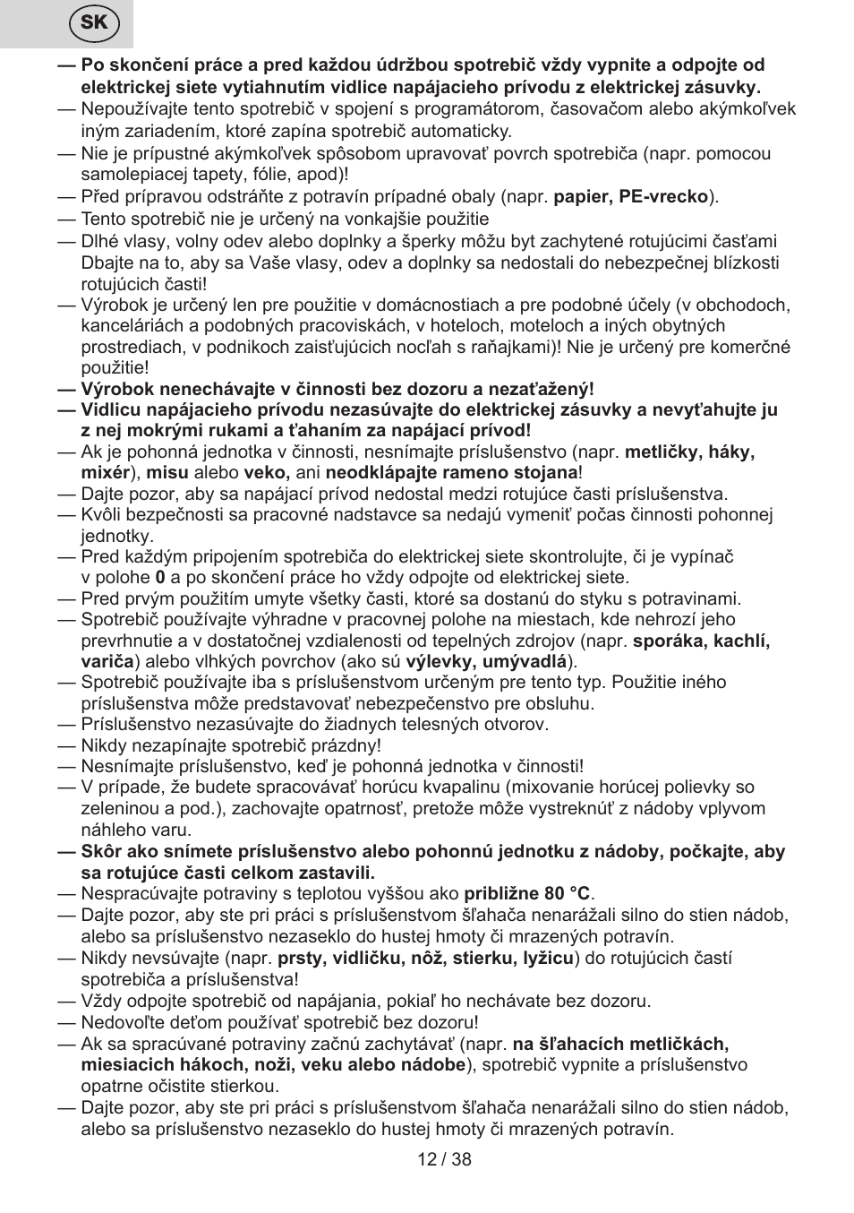 ETA Promise User Manual | Page 12 / 40